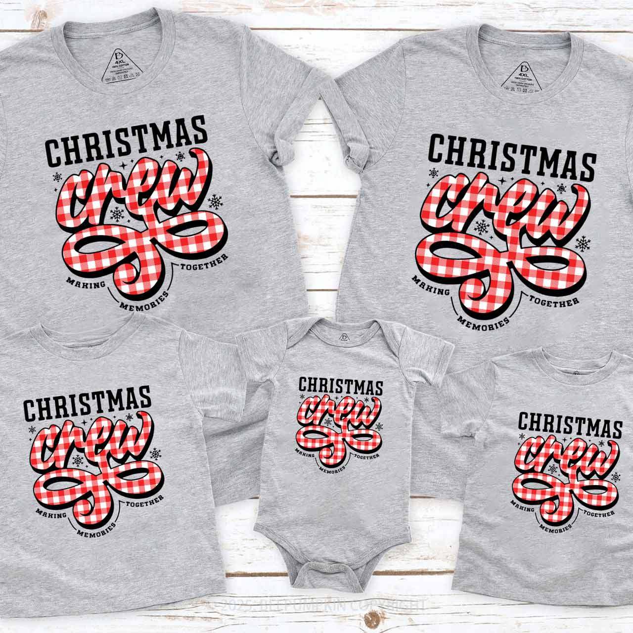 Christmas Crew Family Matching T-Shirts Beepumpkin