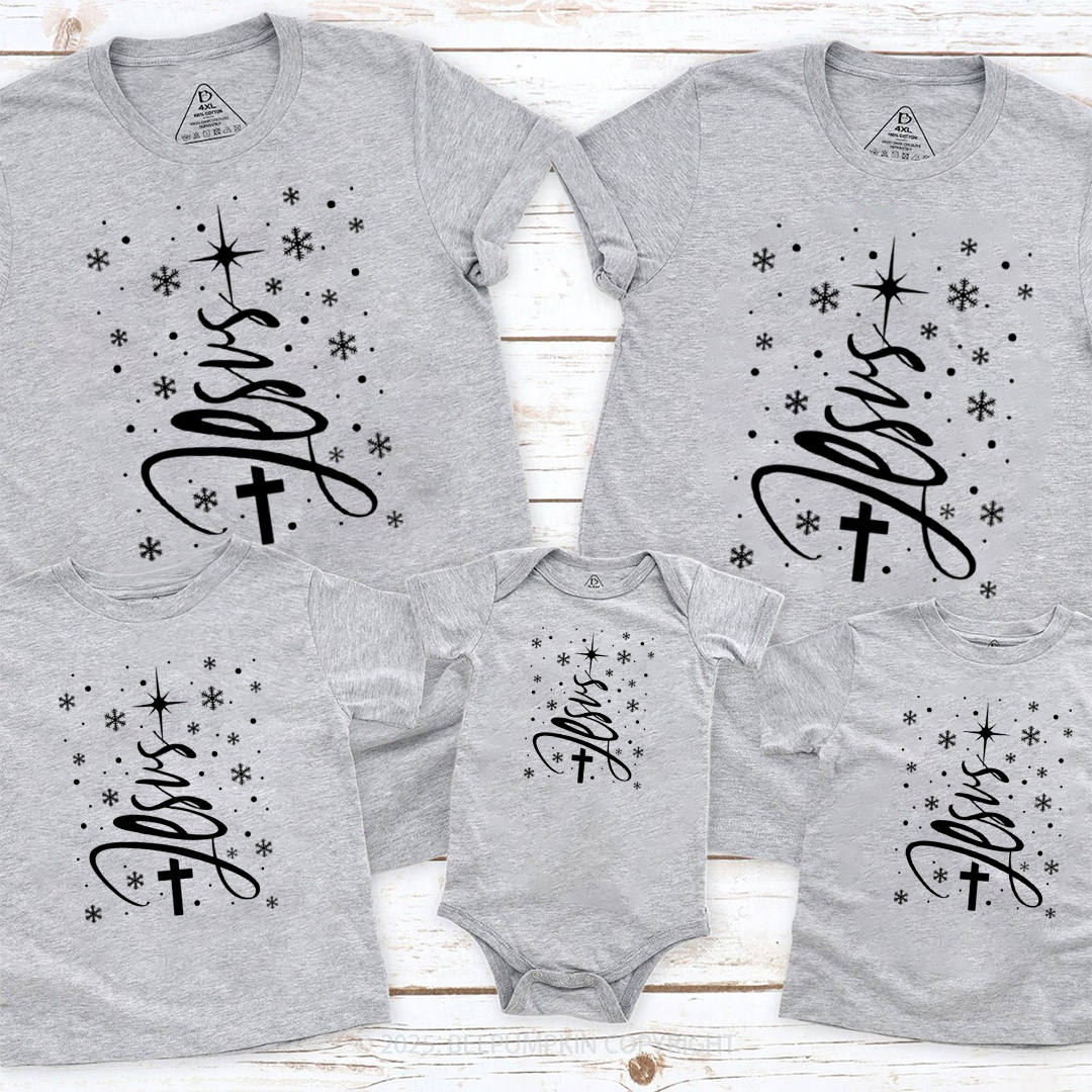 Jesus Christmas Tree Family Matching T-Shirts Beepumpkin