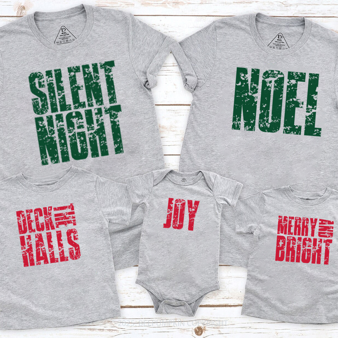 Personalized Merry & Bright Family Matching T-Shirts Beepumpkin