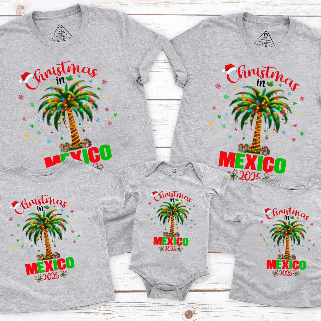 Personalized Christmas Trip 2025 Family Matching T-Shirts Beepumpkin