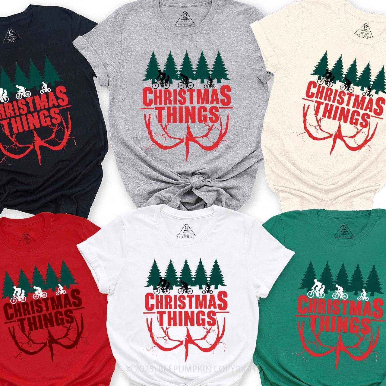 Christmas Things Family Matching T-Shirts Beepumpkin