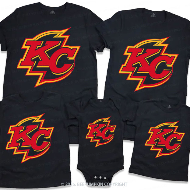 Red Flash KC Family Matching Tees Beepumpkin