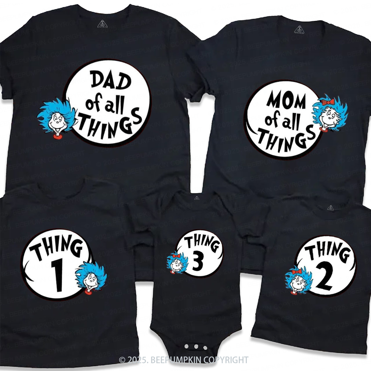 Personalized All My Favorite Things Family Matching Tees Beepumpkin