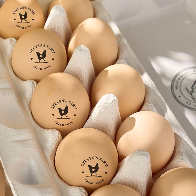Personalized Egg Stamp For Farm Fresh Eggs