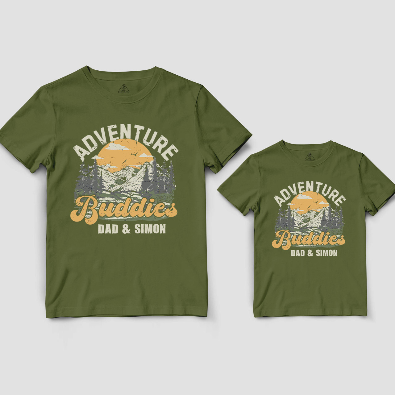 Personalized Adventure Buddies Dad&Me Matching Shirts