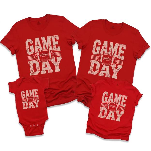 Game Day Football Family Matching Tees Beepumpkin