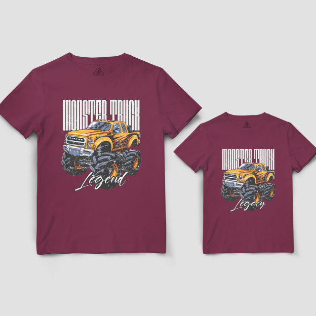 Monster Truck Dad&Me Matching Shirts