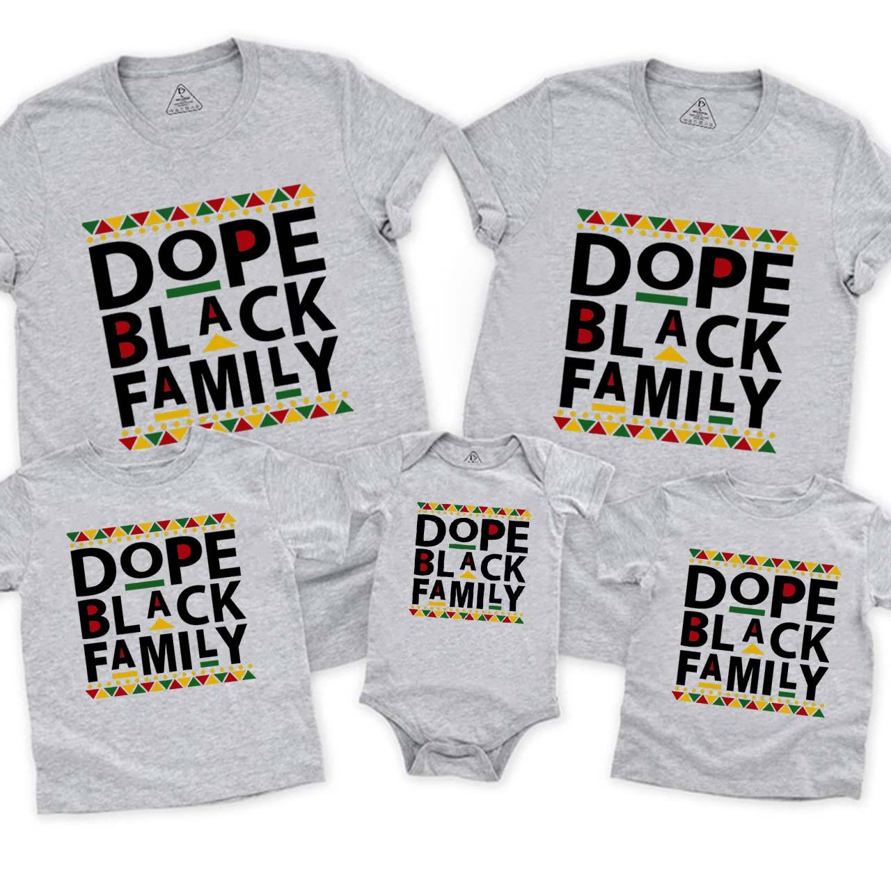 Dope Black Family Matching Tees Beepumpkin