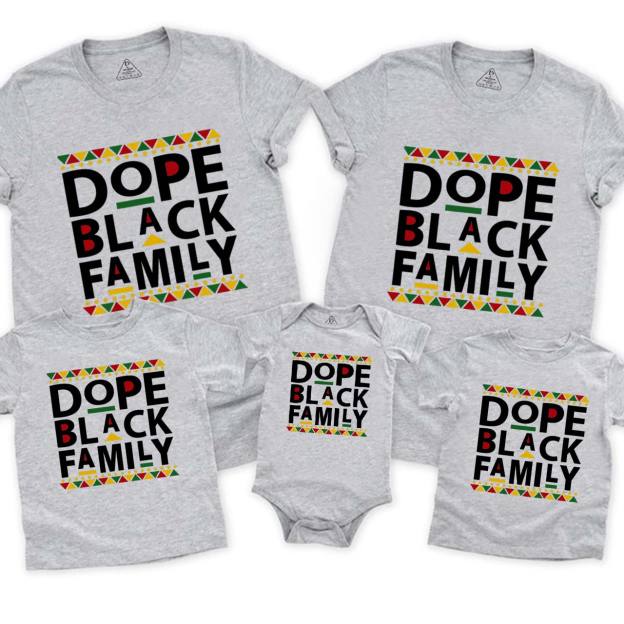 Dope Black Family Matching Tees Beepumpkin