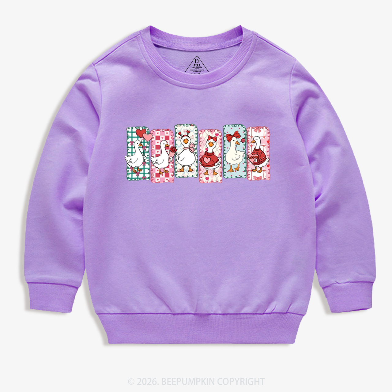 Just a Love Goose Valentine's Day Kid's Sweatshirt