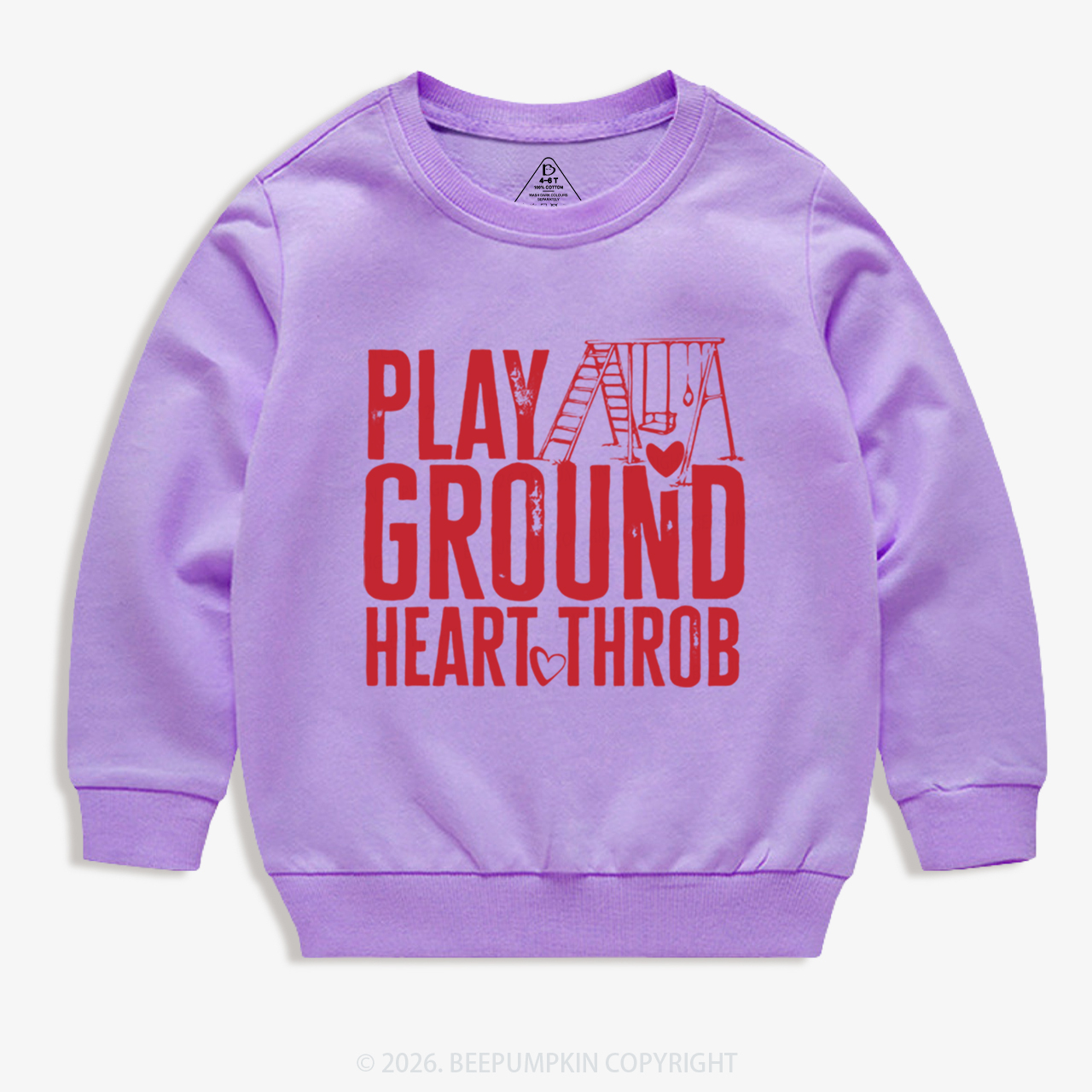 Playground Heartthrob Valentine's Day Kid's Sweatshirt