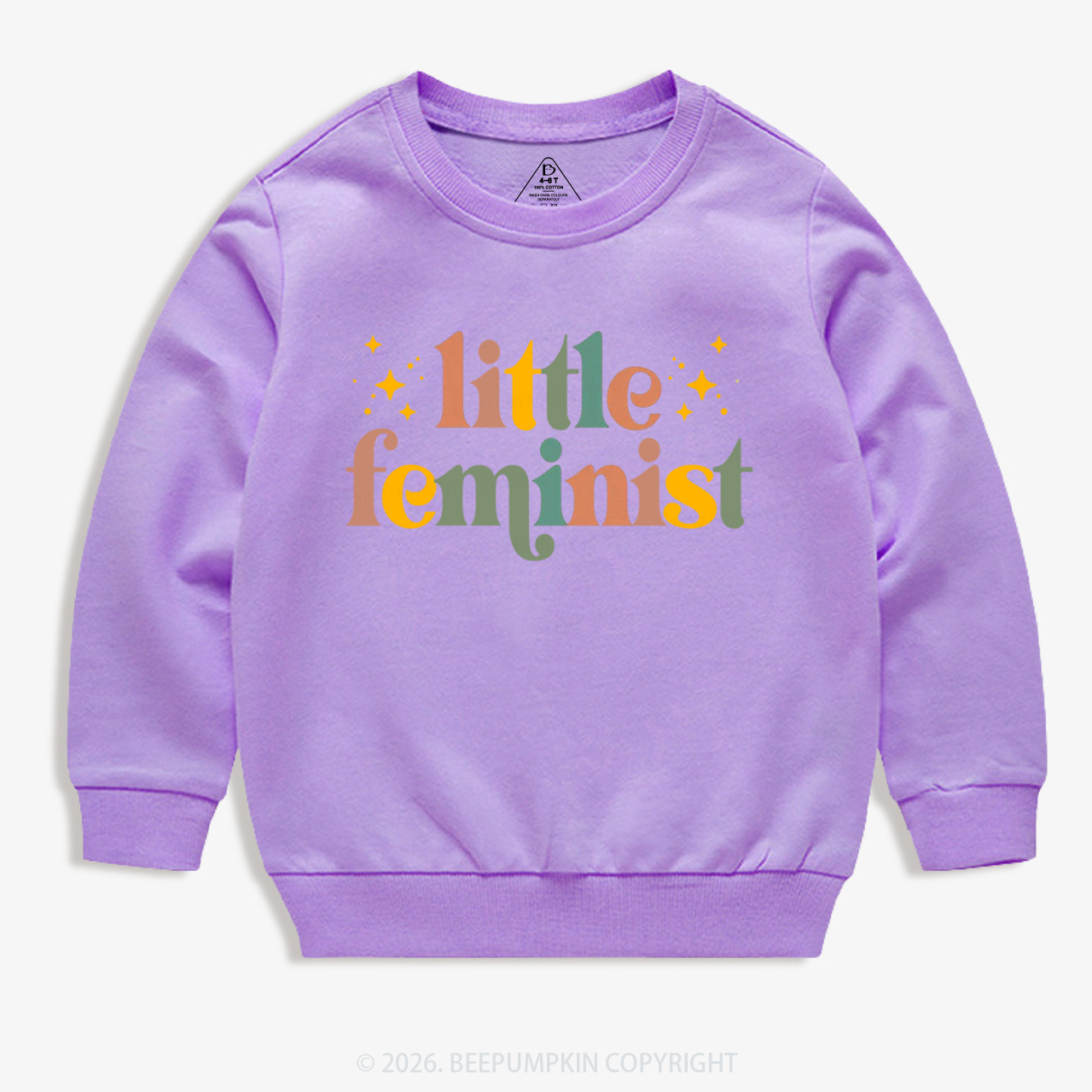  Vintage Little Feminist Kid's Sweatshirt