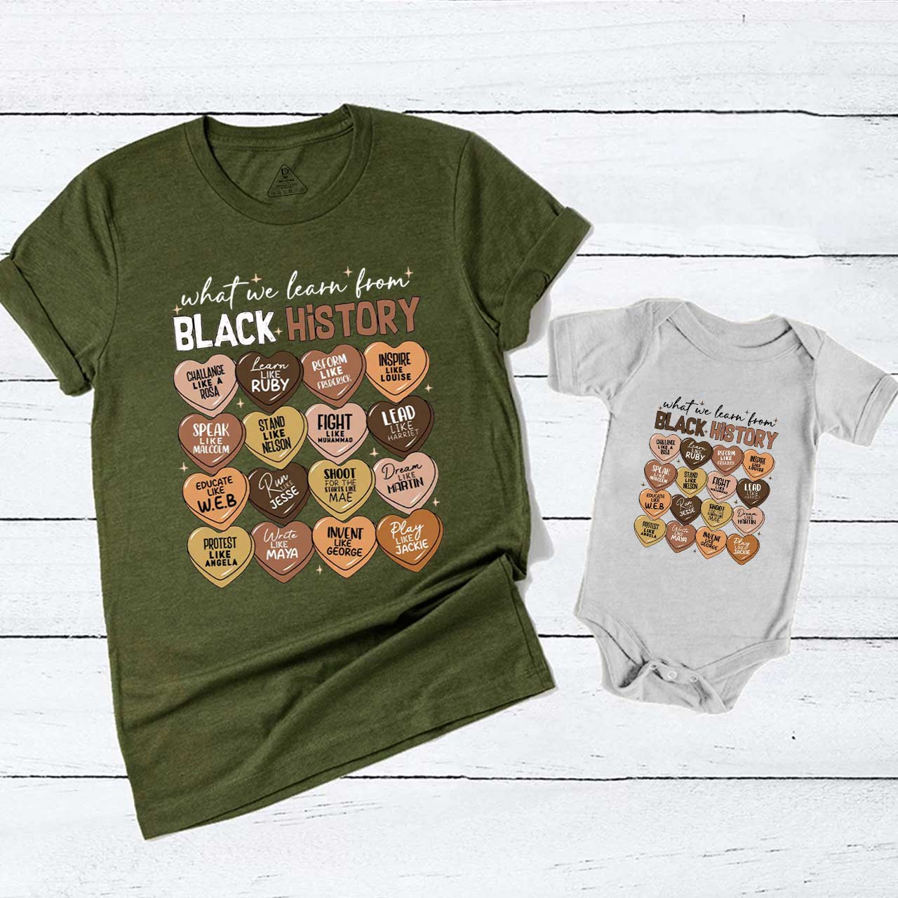 What We Learn From Black History Month Mom&Me Matching Tees