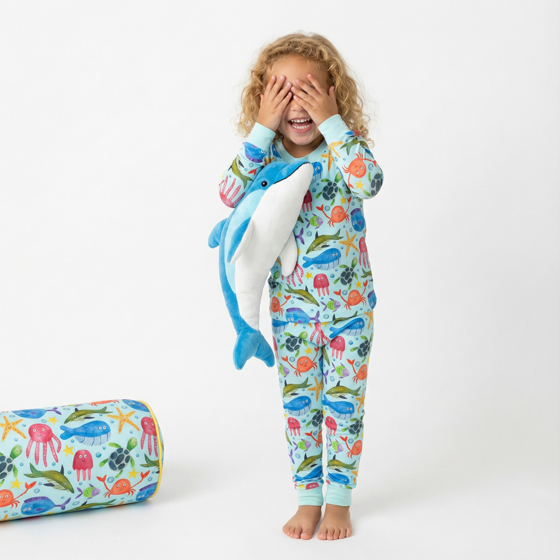 Ocean Friends Two-Piece Pajama Set For Kids