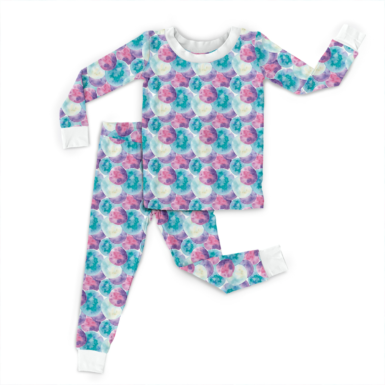 Watercolor Egg Dreams Two-Piece Pajama Set For Kids