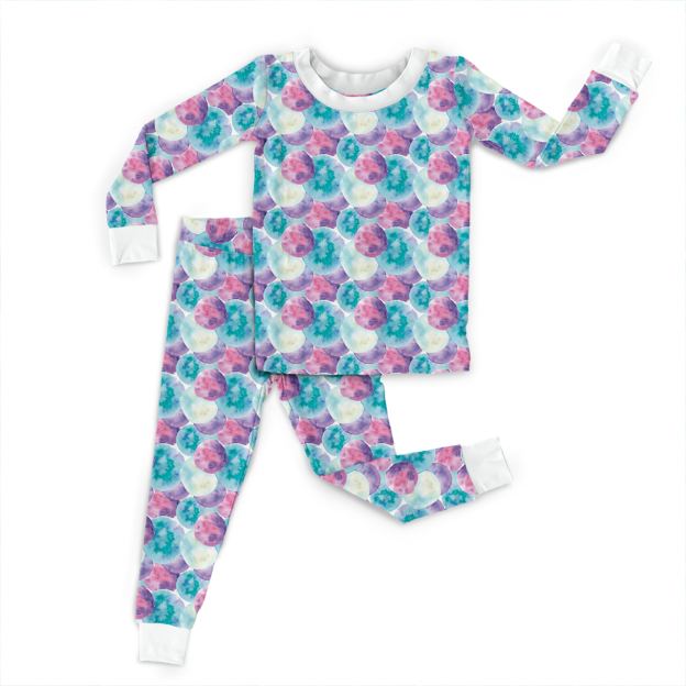 Watercolor Egg Dreams Two-Piece Pajama Set For Kids