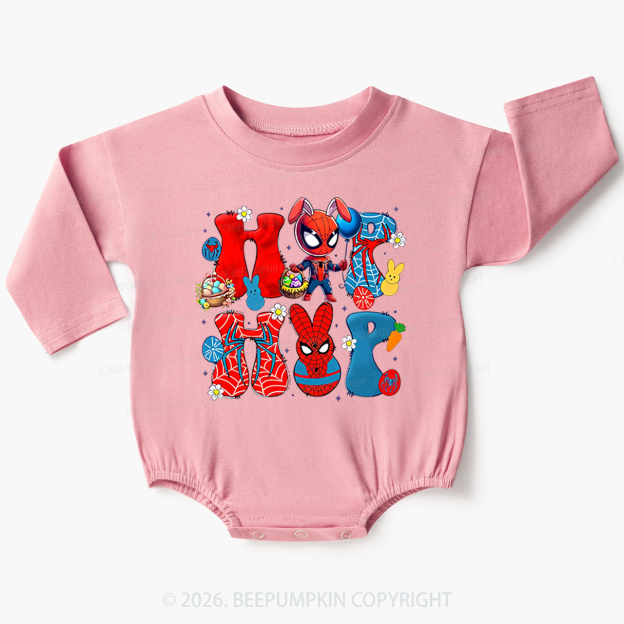 Cartoon Easter Bunny Baby Bubble Romper Beepumpkin