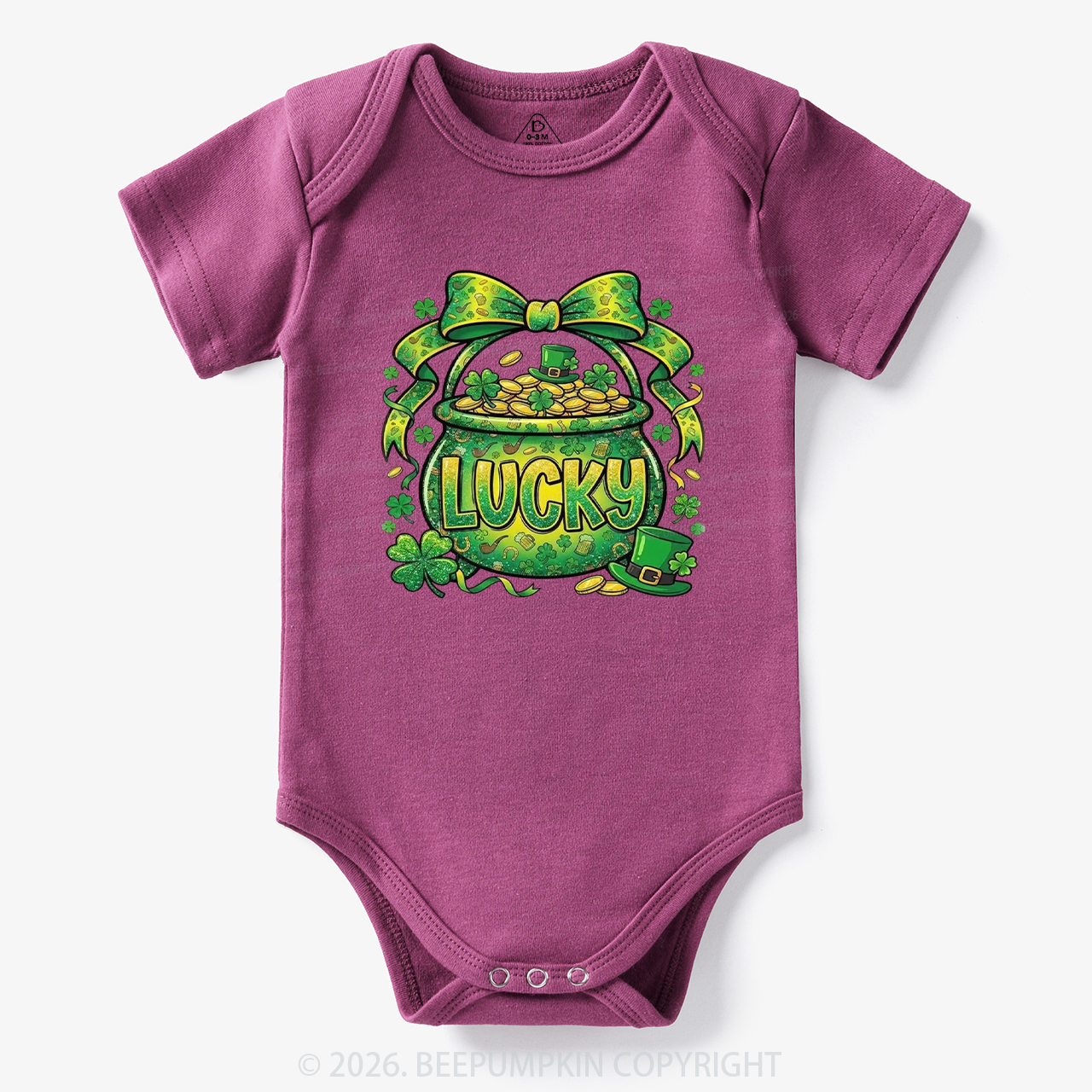 Lucky Shamrock Coquette St. Patrick's Day Bodysuit
