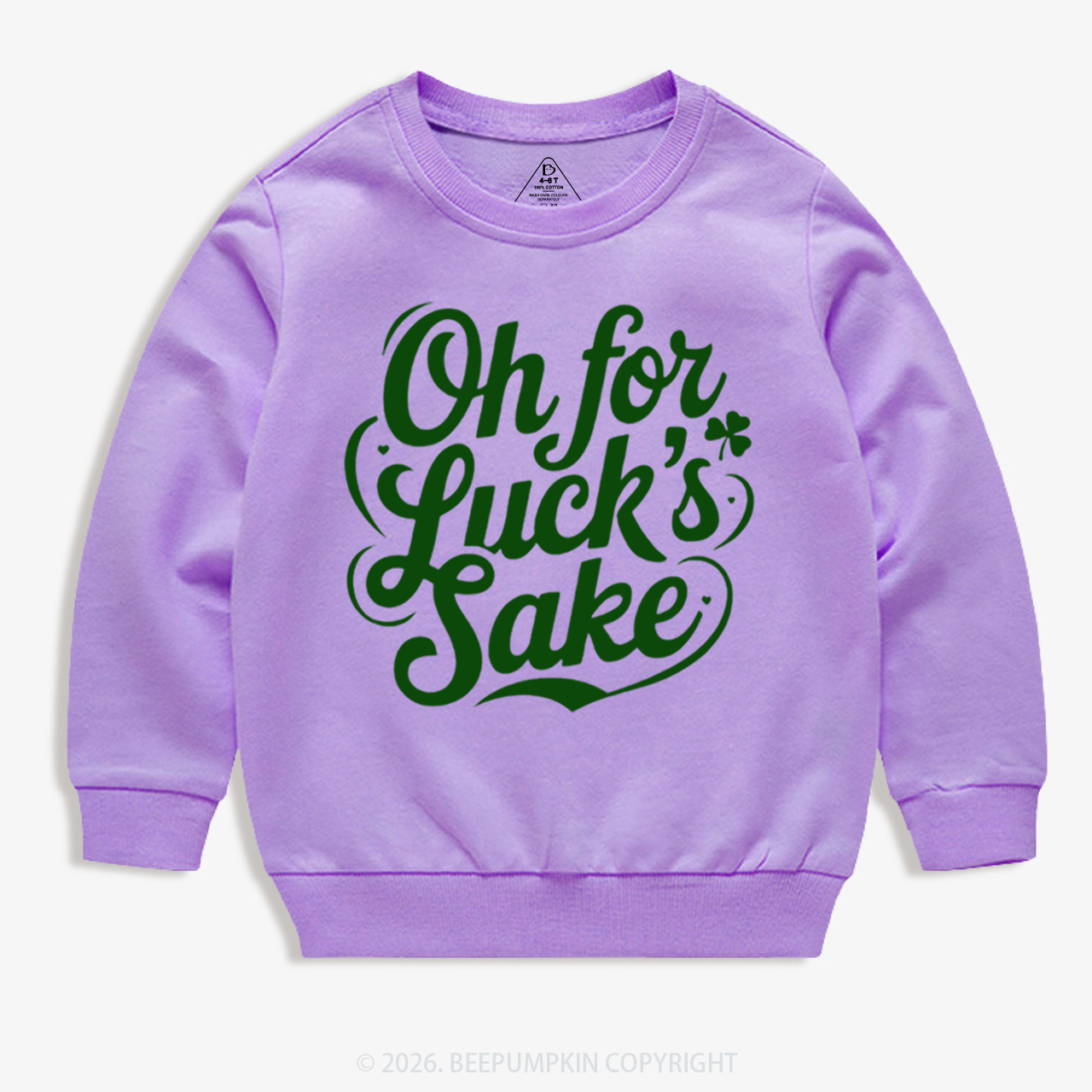 Oh For Luck’s Sake St. Patrick's Day Kid's Sweatshirt