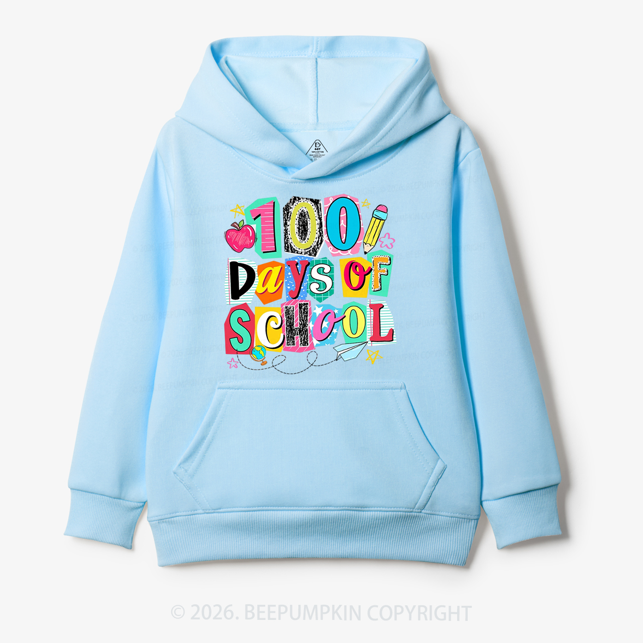 Color Pop 100 Days of School Toddler&Kid's Hoodies