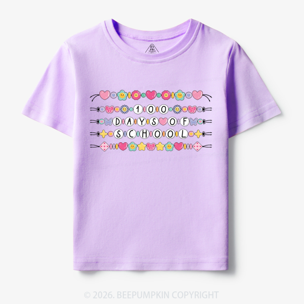 100 Days of School Beaded Bracelet Toddler&Kid's Tees