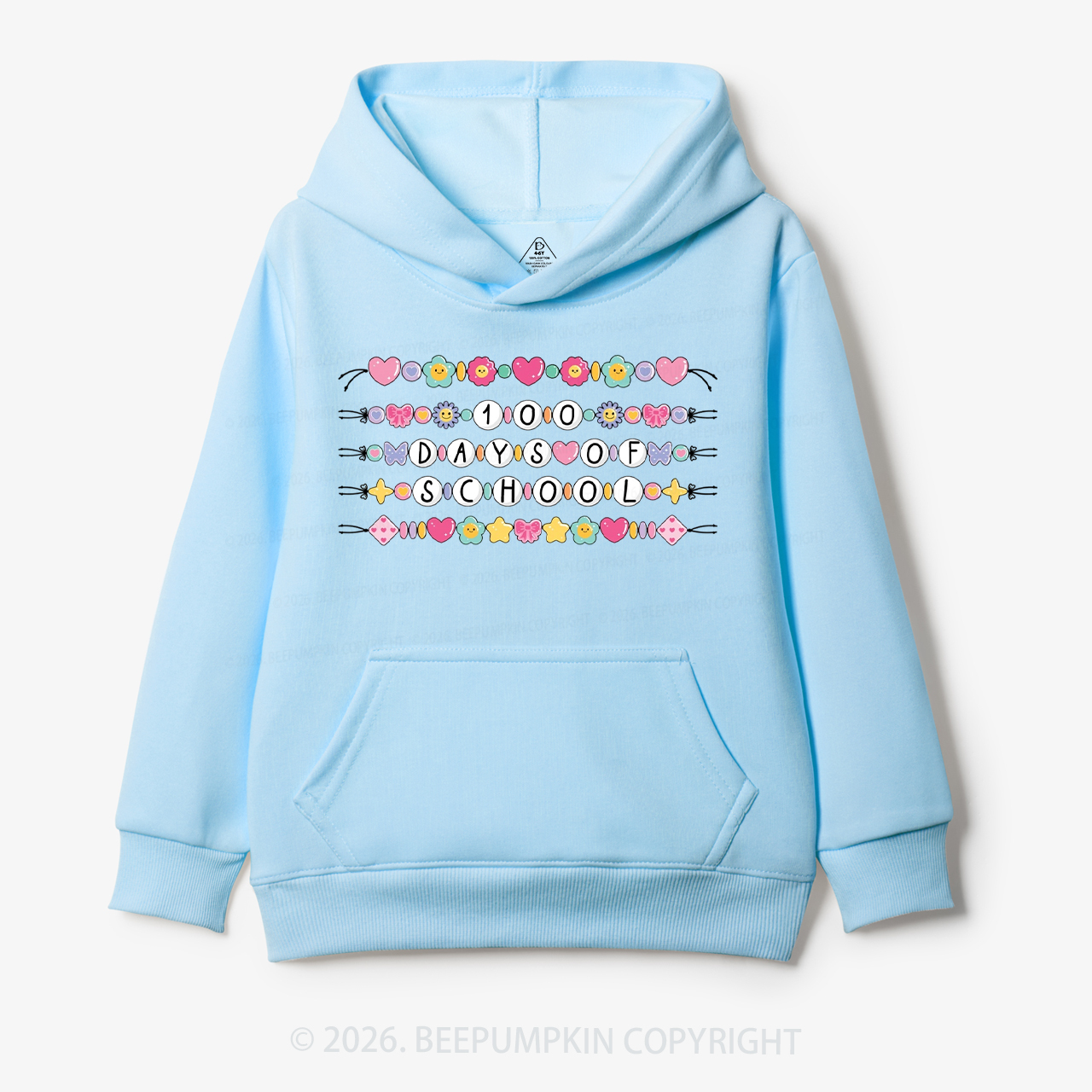 100 Days of School Beaded Bracelet Toddler&Kid's Hoodies