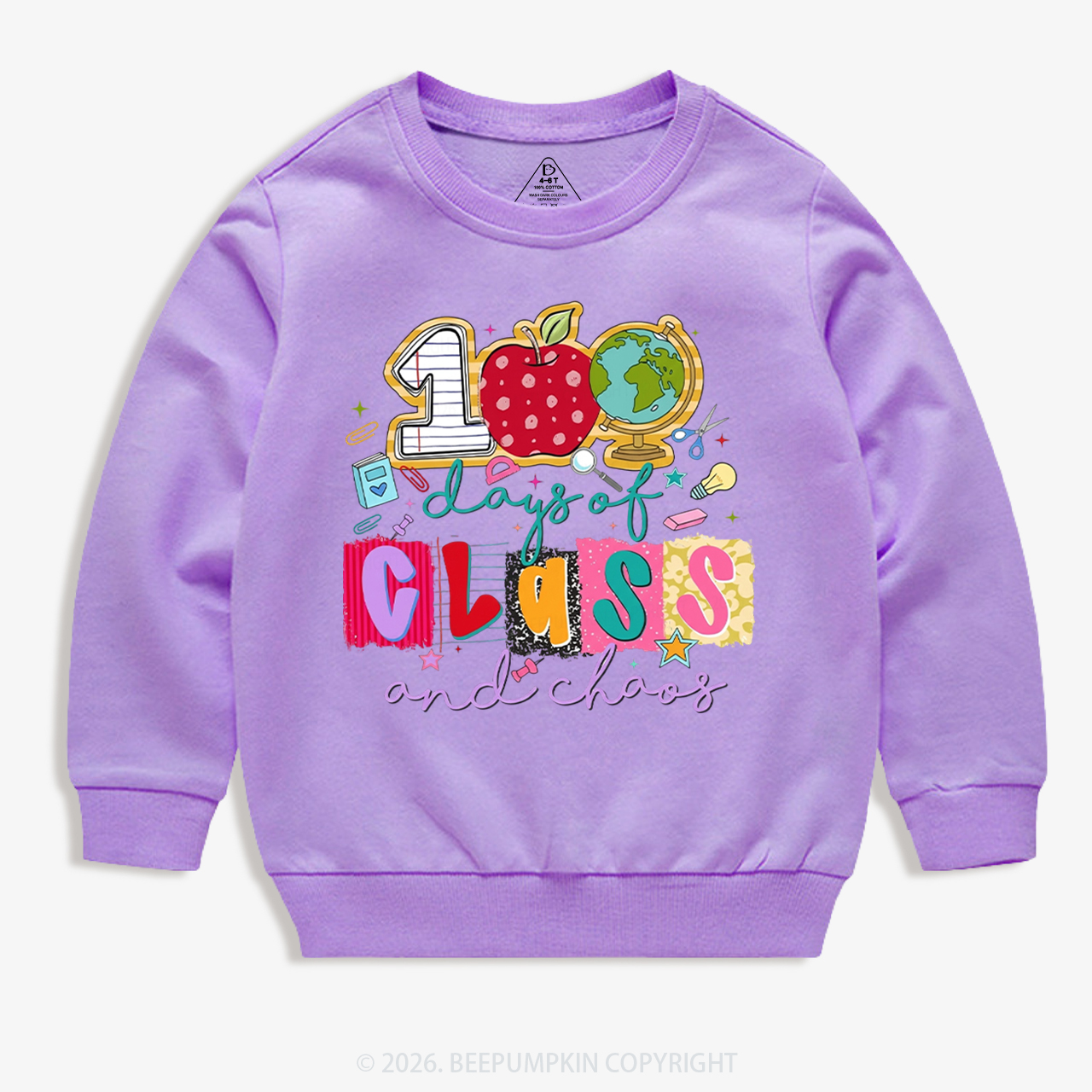 Class And Chaos 100 Days of School Toddler&Kid's Sweatshirt