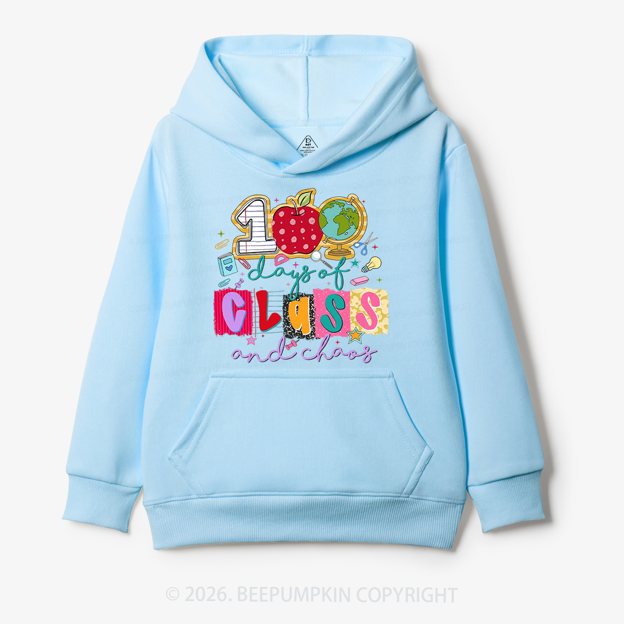 Class And Chaos 100 Days of School Toddler&Kid's Hoodies