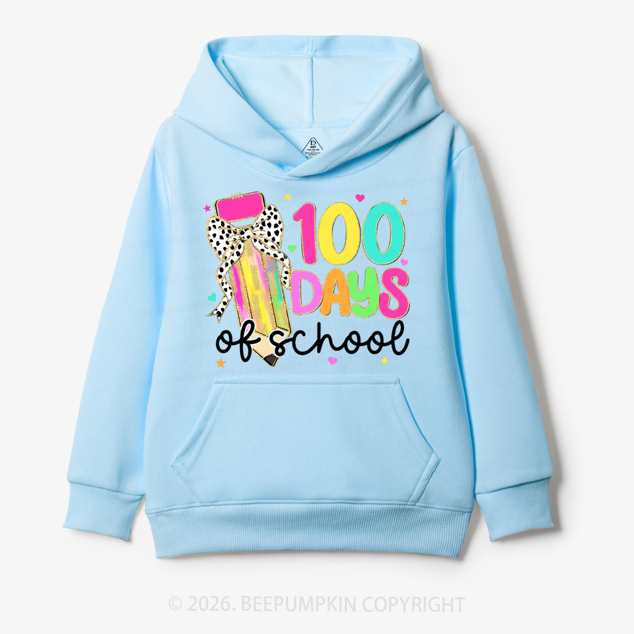 Pink Pencil Celebration 100 Days of School Toddler&Kid's Hoodies