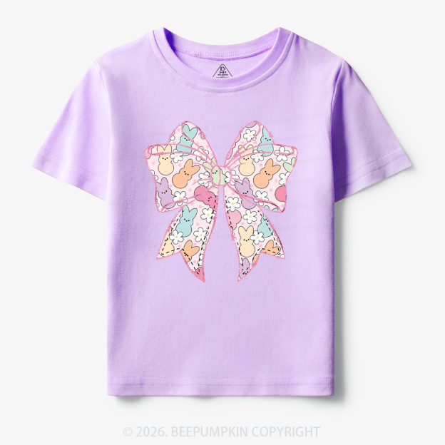 Easter Coquette Bunny Bow Toddler&Kid's Tees