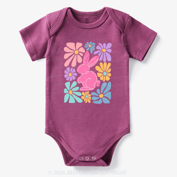 Easter Bunny Floral Bodysuit
