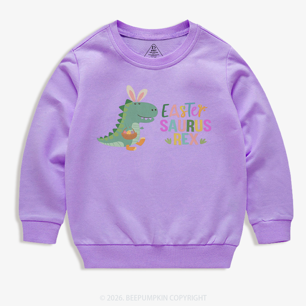 Easter Saurus Rex Kid's Sweatshirt