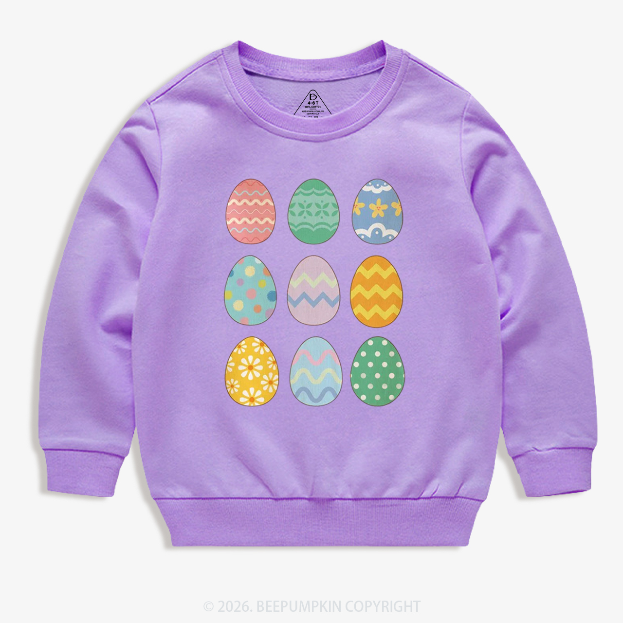 Cute Pastel Easter Egg Kid's Sweatshirt