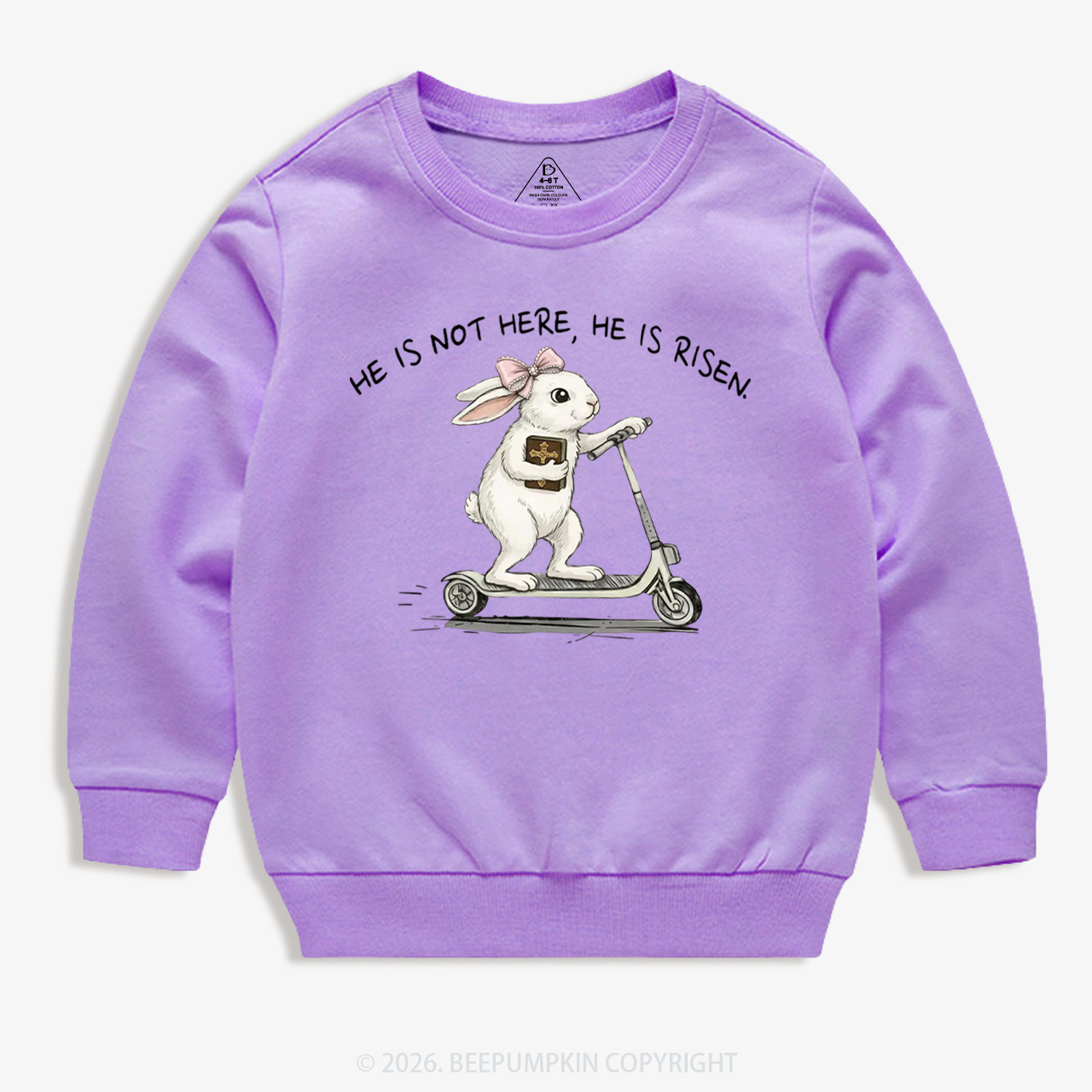 He Is Not Here He Is Risen Kid's Sweatshirt