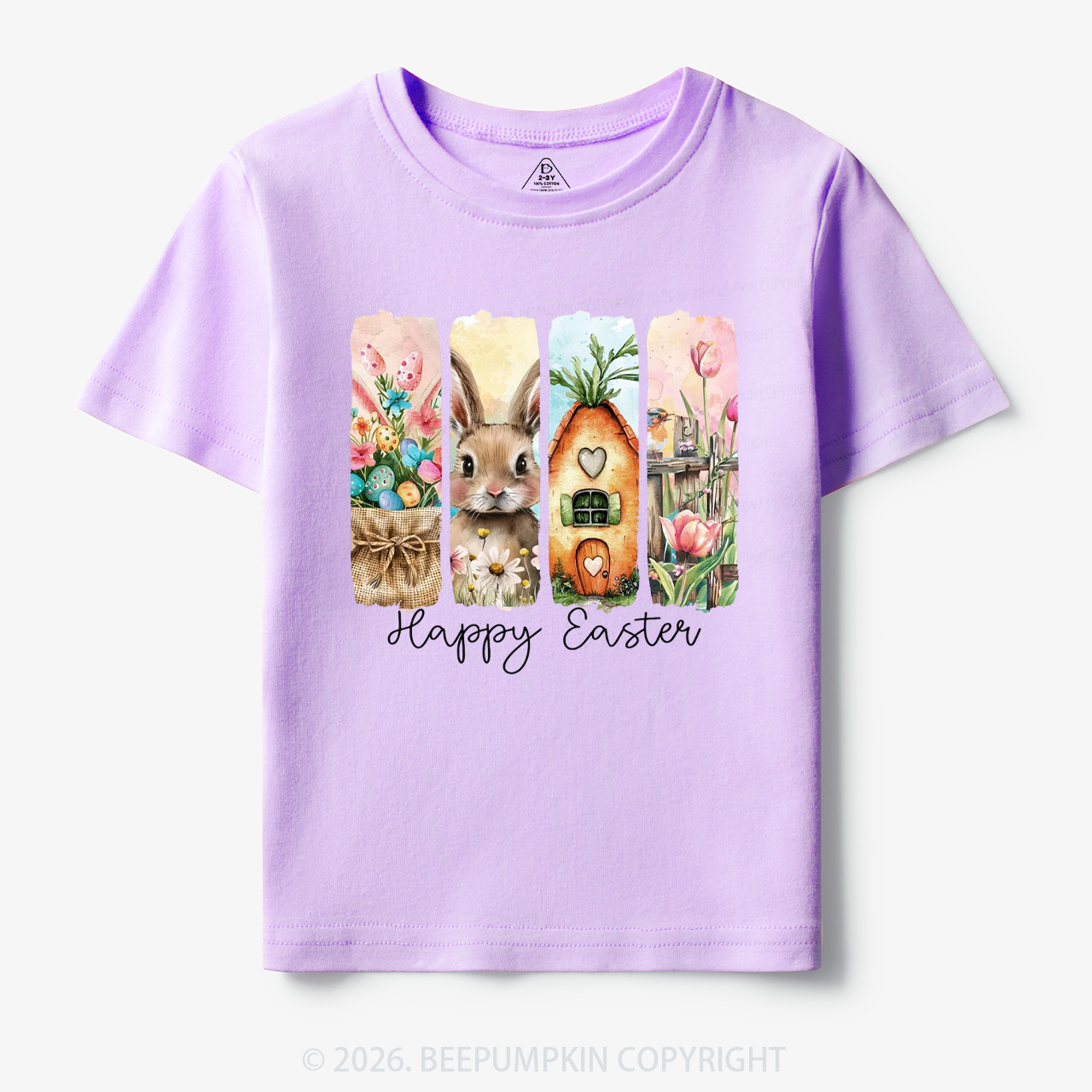 Happy Easter Floral Spring Toddler&Kid's Tees