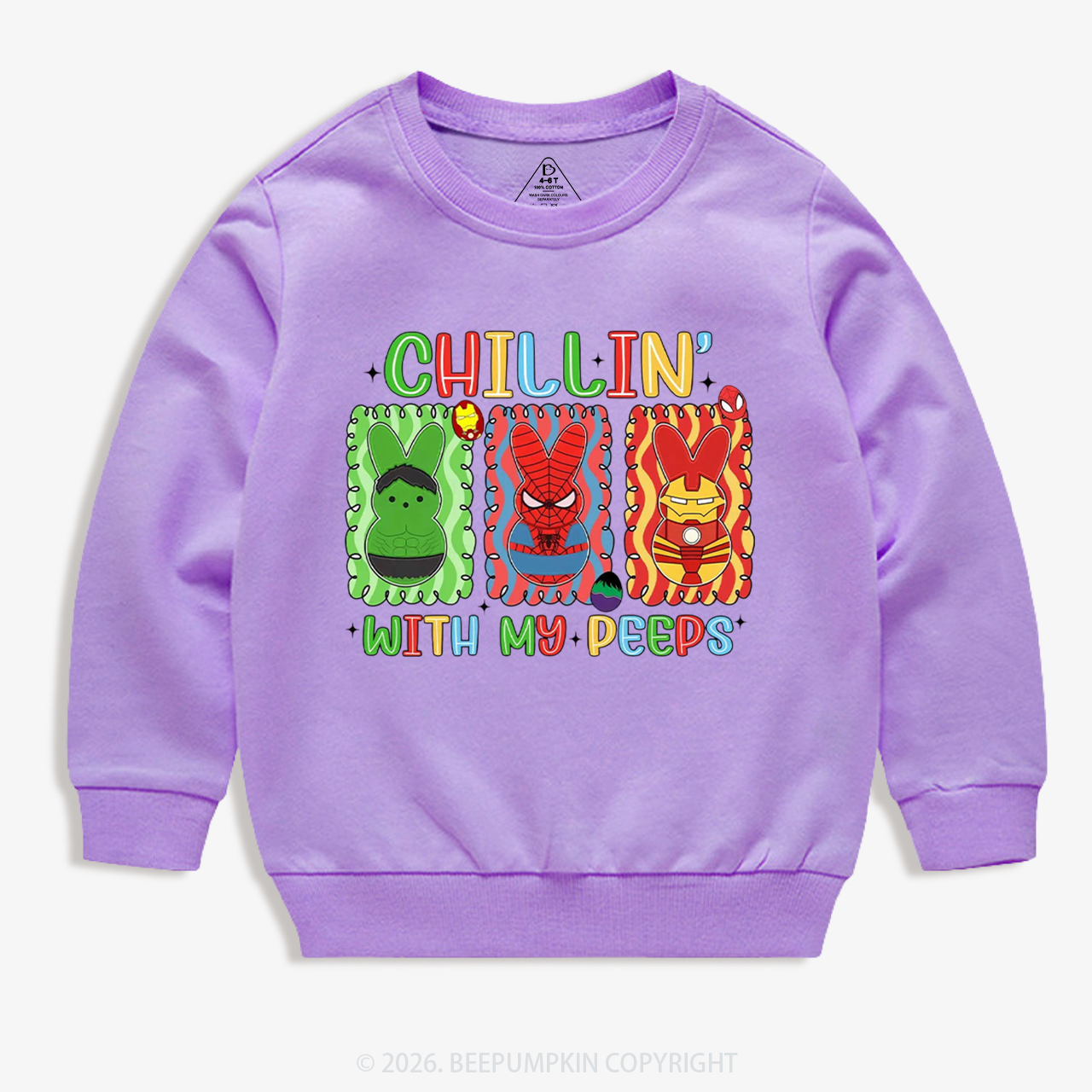 Chillin With My Friends Kid's Sweatshirt