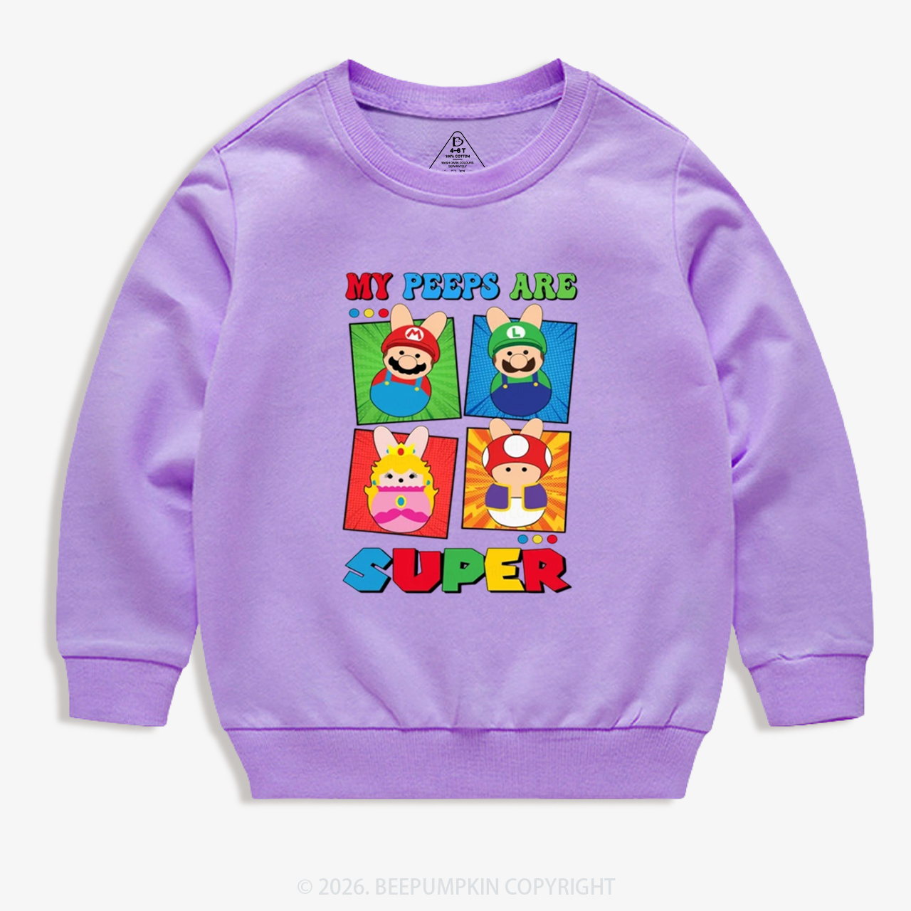 Easter My Peeps Are Super Kid's Sweatshirt