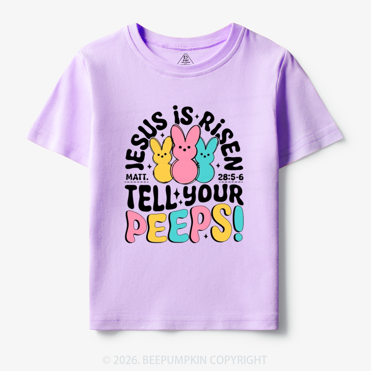 Jesus Is Risen Tell Your Peeps Easter Toddler&Kid's Tees