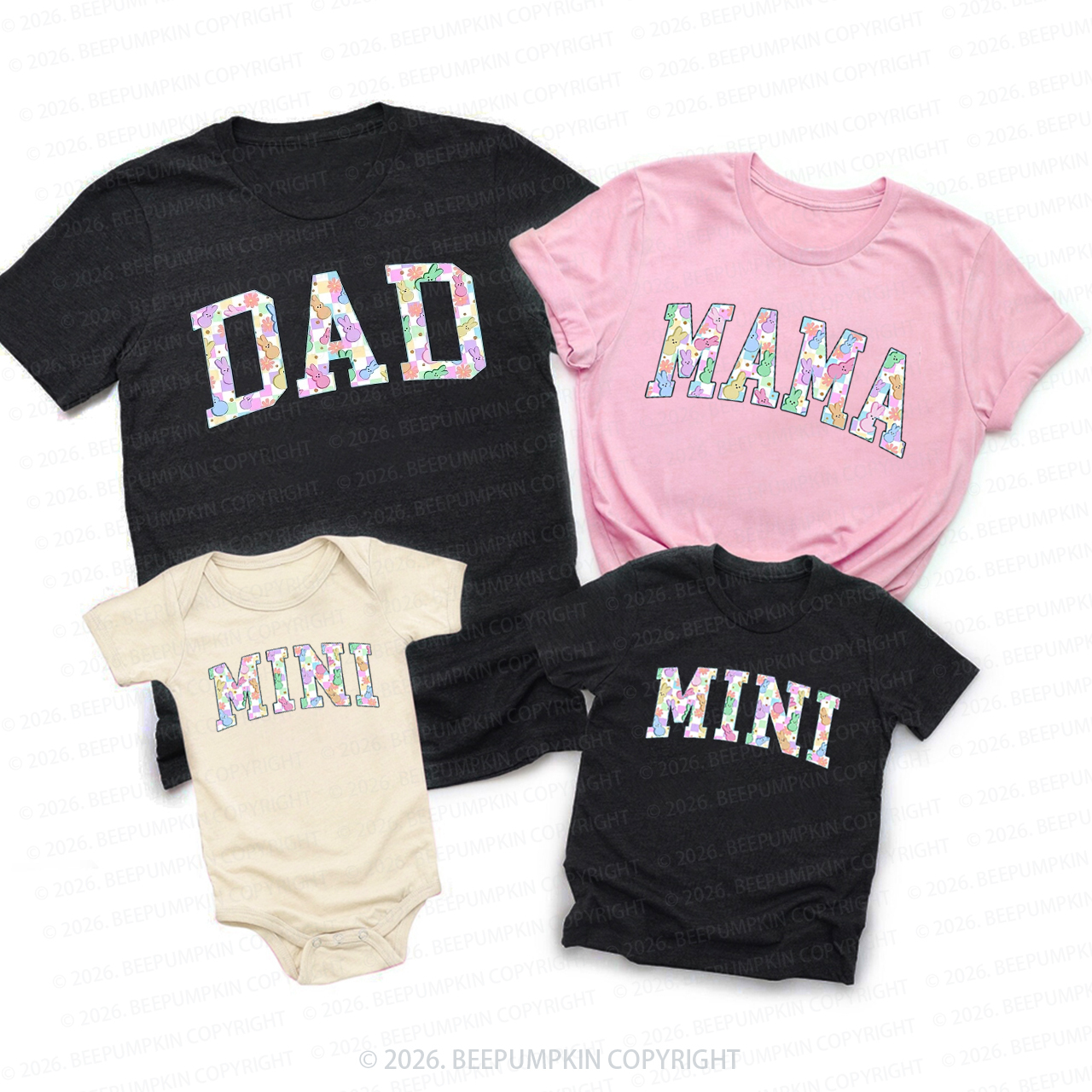 Bundle Easter Mama Dad Mini Family Matching T-Shirts