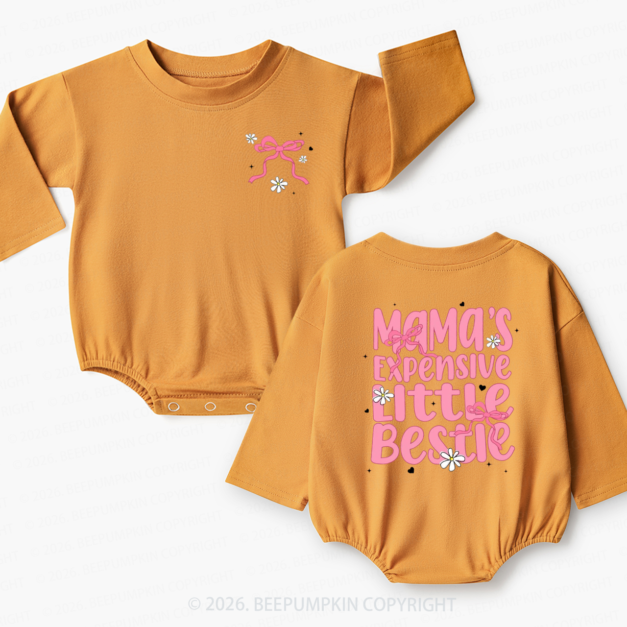 Mama’s Expensive Little Bestie Baby Bubble Romper