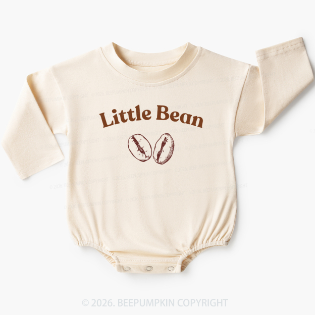 Coffee Little Bean Baby Bubble Romper