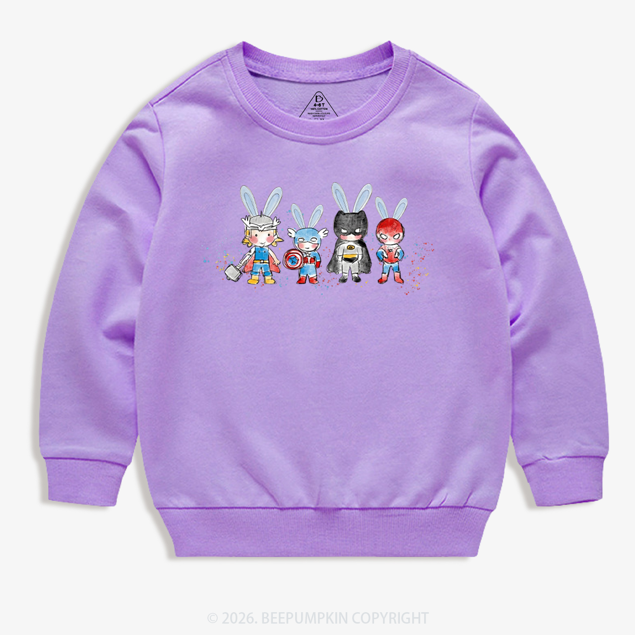 Easter Cute Cartoon Bunny Kid's Sweatshirt