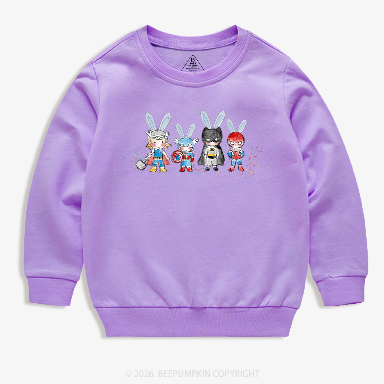 Easter Cute Cartoon Bunny Kid's Sweatshirt