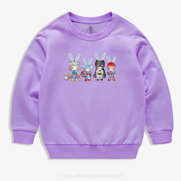 Easter Cute Cartoon Bunny Kid's Sweatshirt