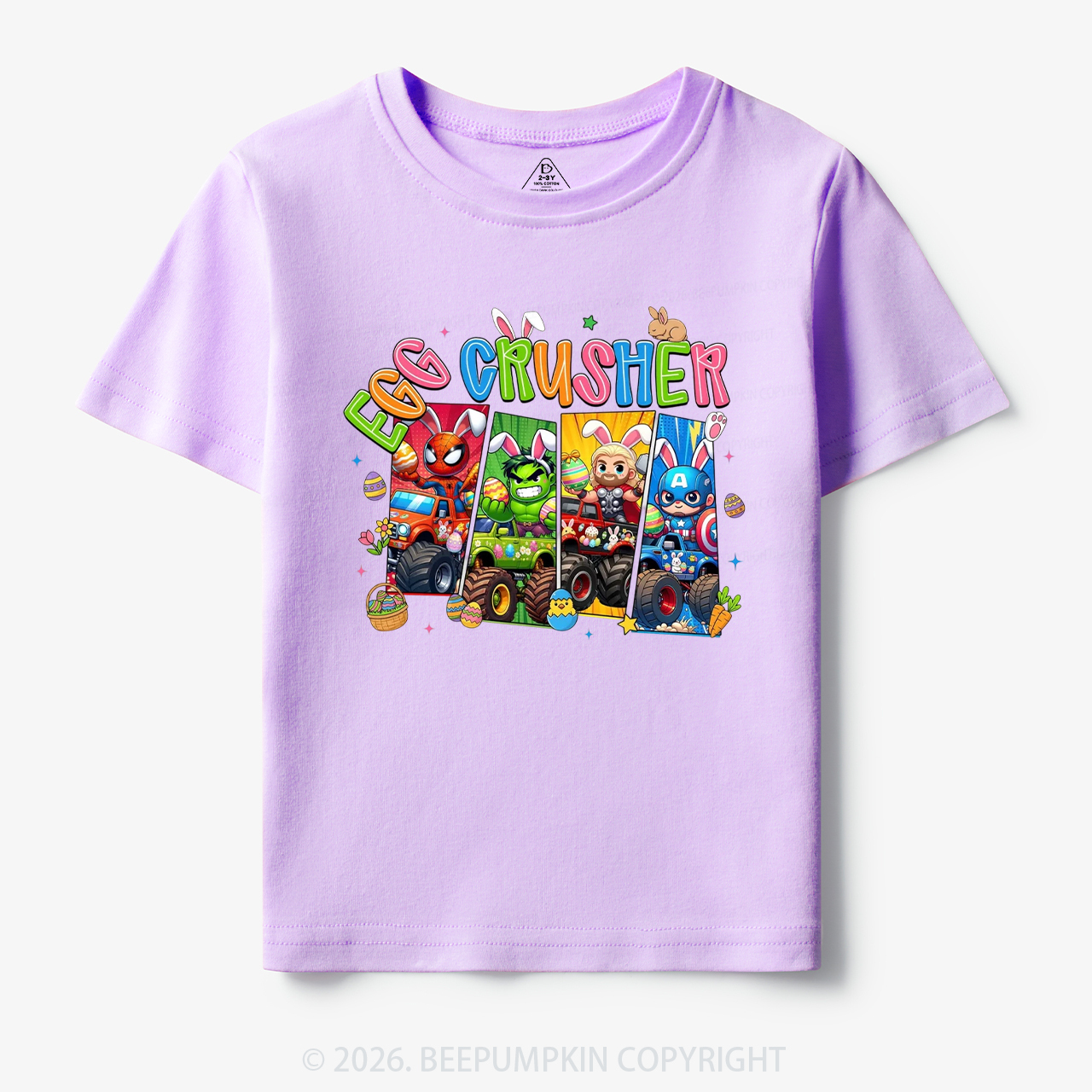 Easter Truck Egg Crusher Toddler&Kid's Tees