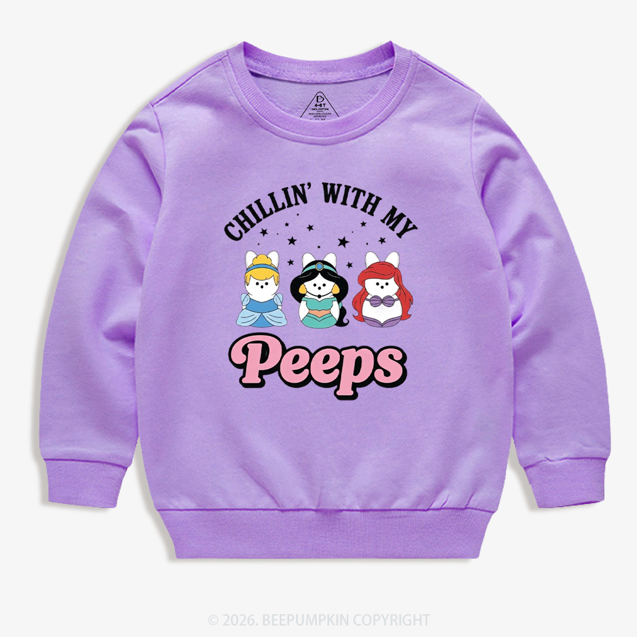 Chillin With My Peeps Bunny Kid's Sweatshirt