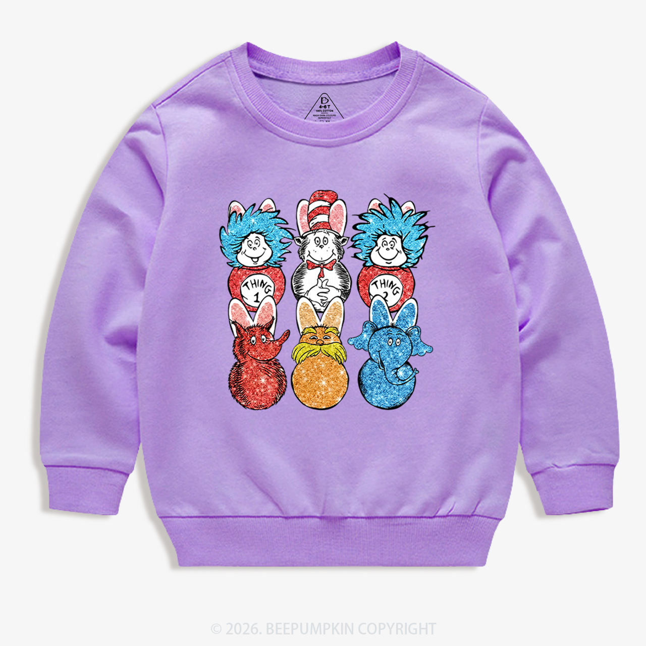 Easter Peeps Cartoon Kid's Sweatshirt