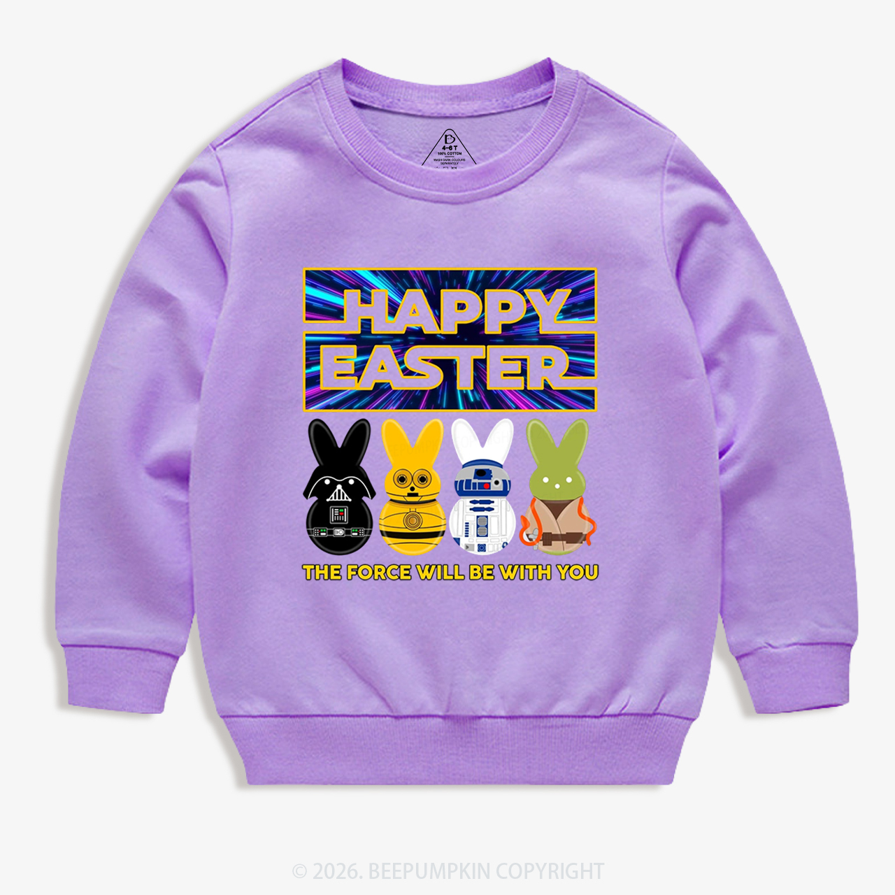 Cosmic Rabbit Easter Kid's Sweatshirt