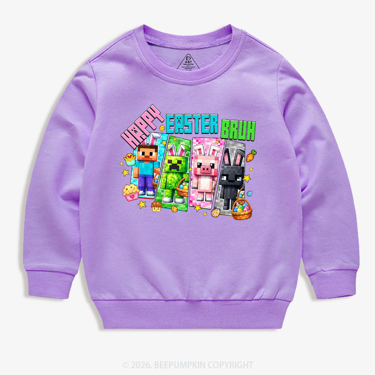 Happy Easter Mining Kid's Sweatshirt