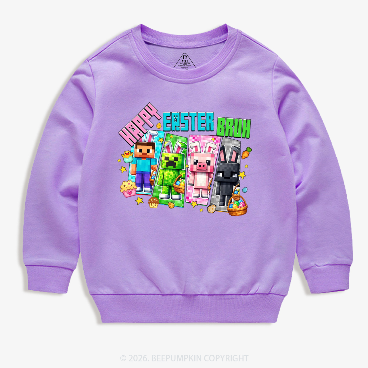 Happy Easter Mining Kid's Sweatshirt